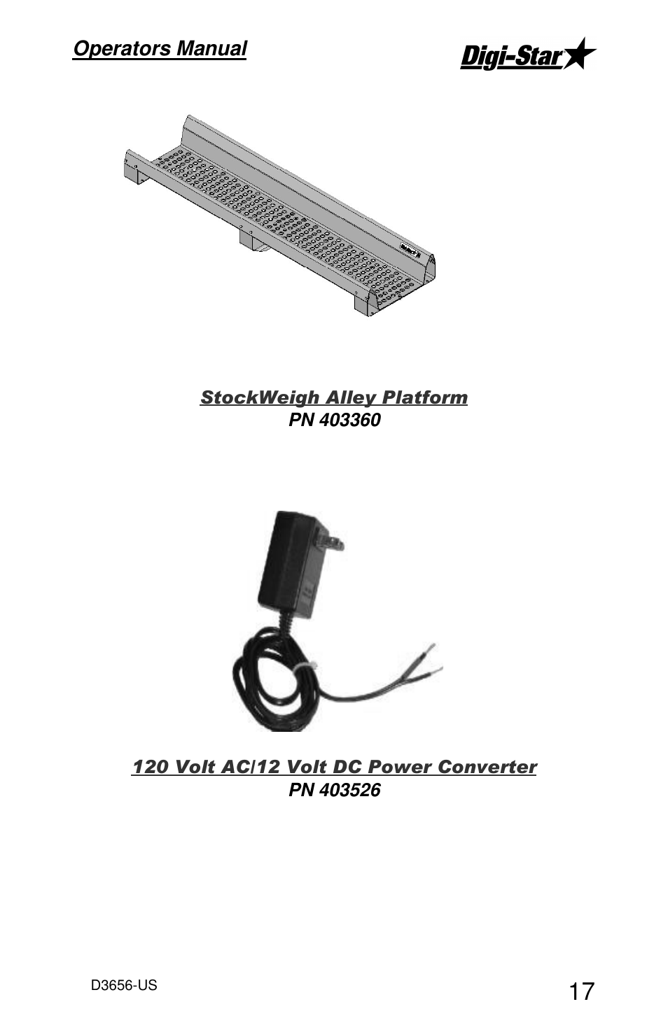 Operators manual | Digi-Star StockWeigh 600 User Manual | Page 21 / 31