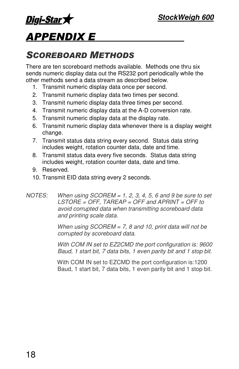 Stockweigh 600 | Digi-Star StockWeigh 600 User Manual | Page 22 / 31