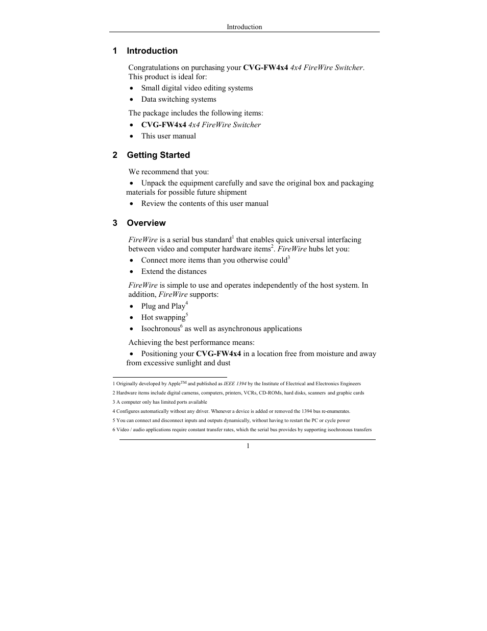Comprehensive Video CVG-FW4X4 User Manual | Page 5 / 8