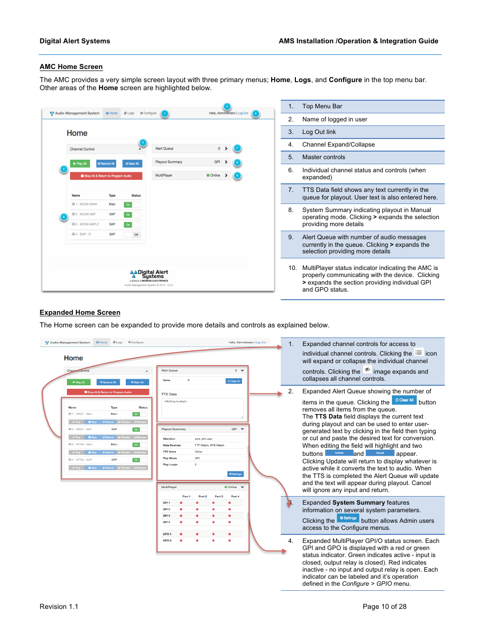 Digital Alert Systems DASAMS User Manual | Page 10 / 28