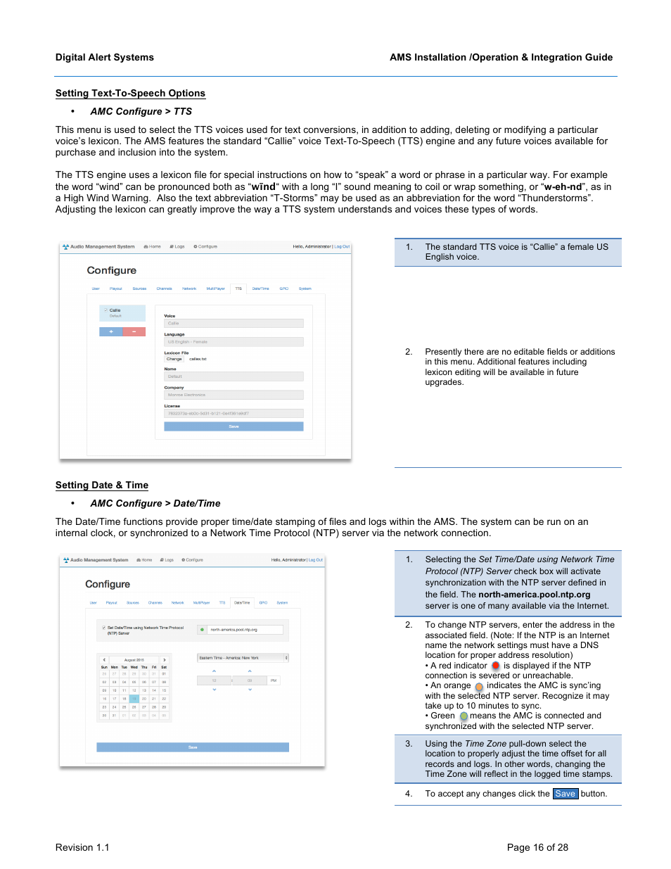 Digital Alert Systems DASAMS User Manual | Page 16 / 28