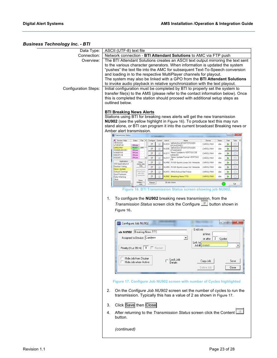 Digital Alert Systems DASAMS User Manual | Page 23 / 28