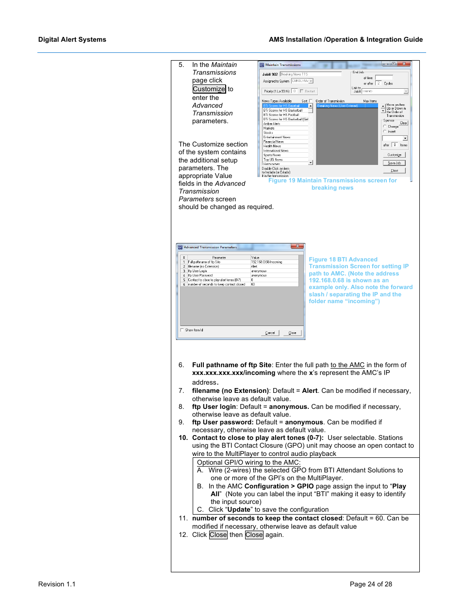 Digital Alert Systems DASAMS User Manual | Page 24 / 28
