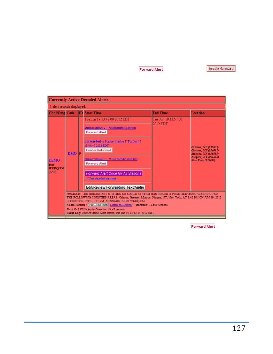Digital Alert Systems DASDEC-II MANUAL User Manual | Page 133 / 171