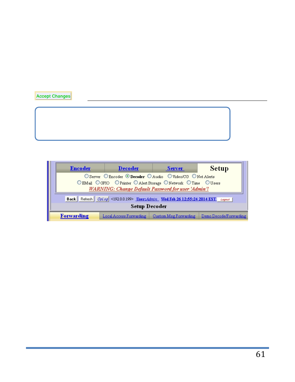 Digital Alert Systems DASDEC-II MANUAL User Manual | Page 67 / 171
