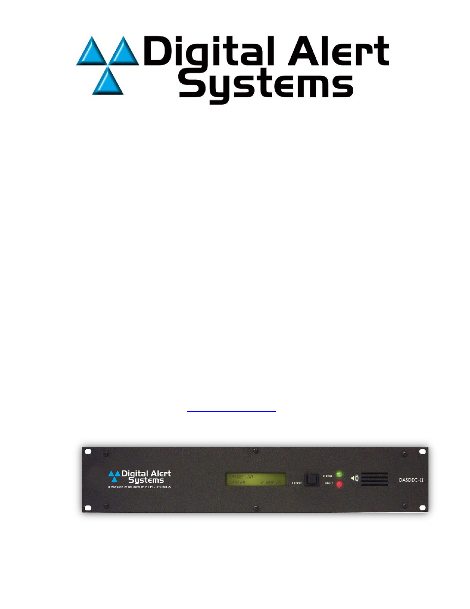 Digital Alert Systems DASDEC-II QUICK START UP GUIDE User Manual | 40 pages