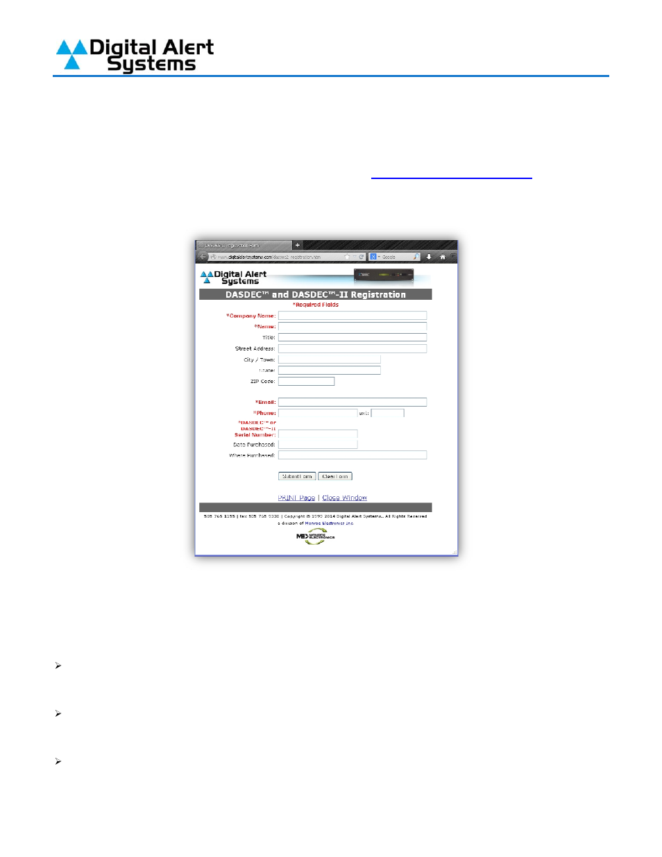 Please register your dasdec ii | Digital Alert Systems DASDEC-II QUICK START UP GUIDE User Manual | Page 3 / 40