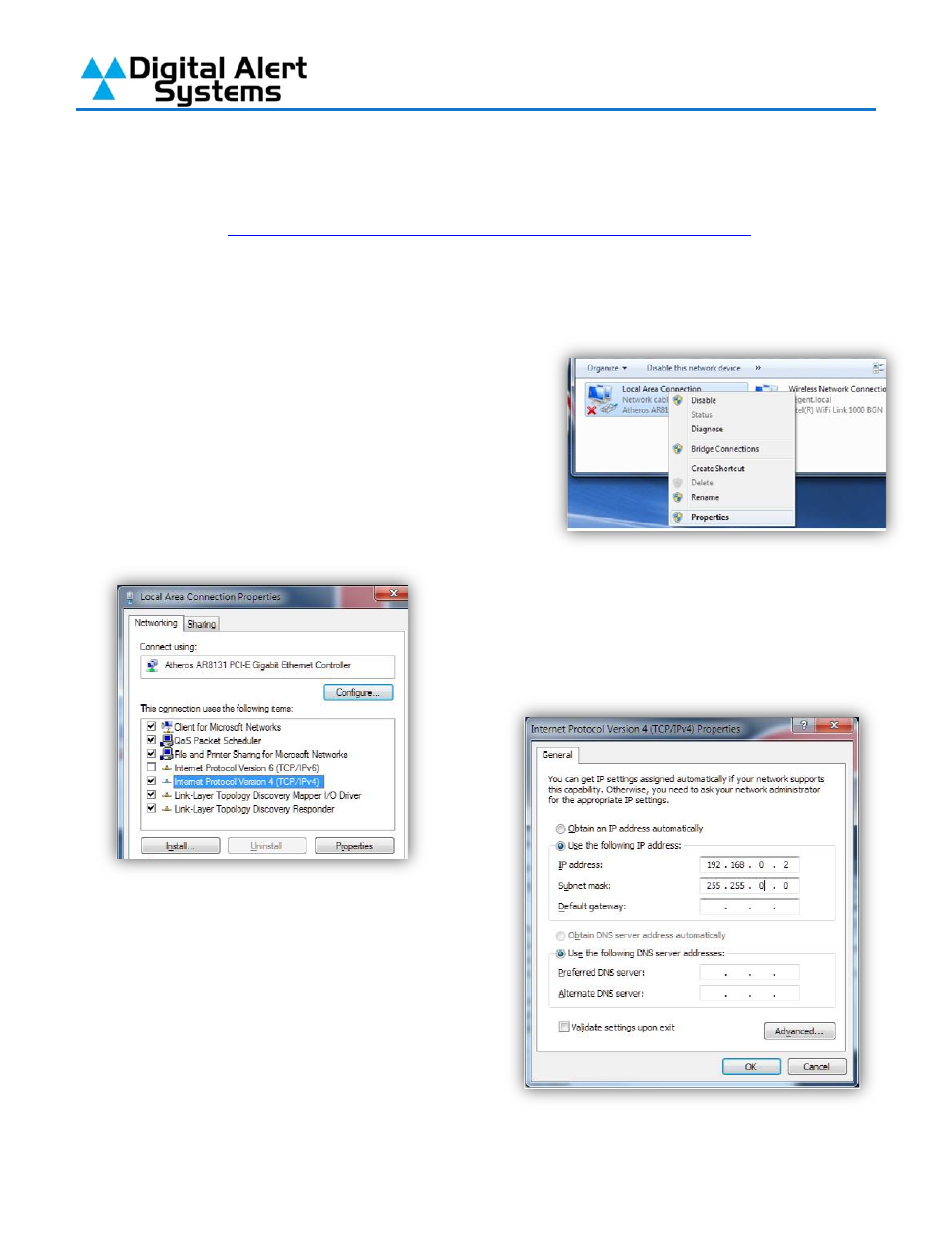 Quick start guide for your dasdec-ii, Step 1 – setting the ip address | Digital Alert Systems DASDEC-II QUICK START UP GUIDE User Manual | Page 4 / 40