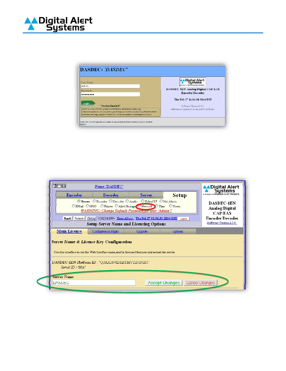 Digital Alert Systems DASDEC-II QUICK START UP GUIDE User Manual | Page 6 / 40