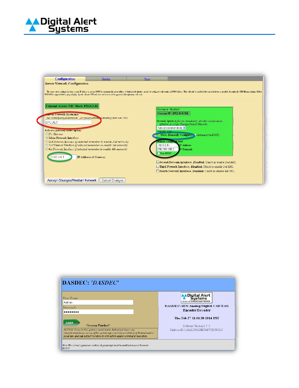 Digital Alert Systems DASDEC-II QUICK START UP GUIDE User Manual | Page 7 / 40