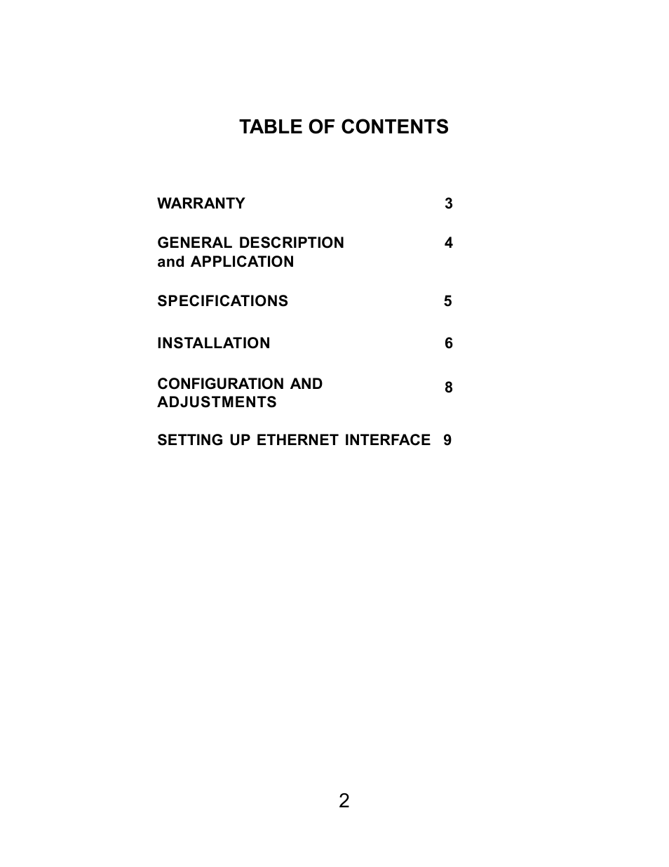 Table of contents 2 | Digital Alert Systems R198 User Manual | Page 2 / 13