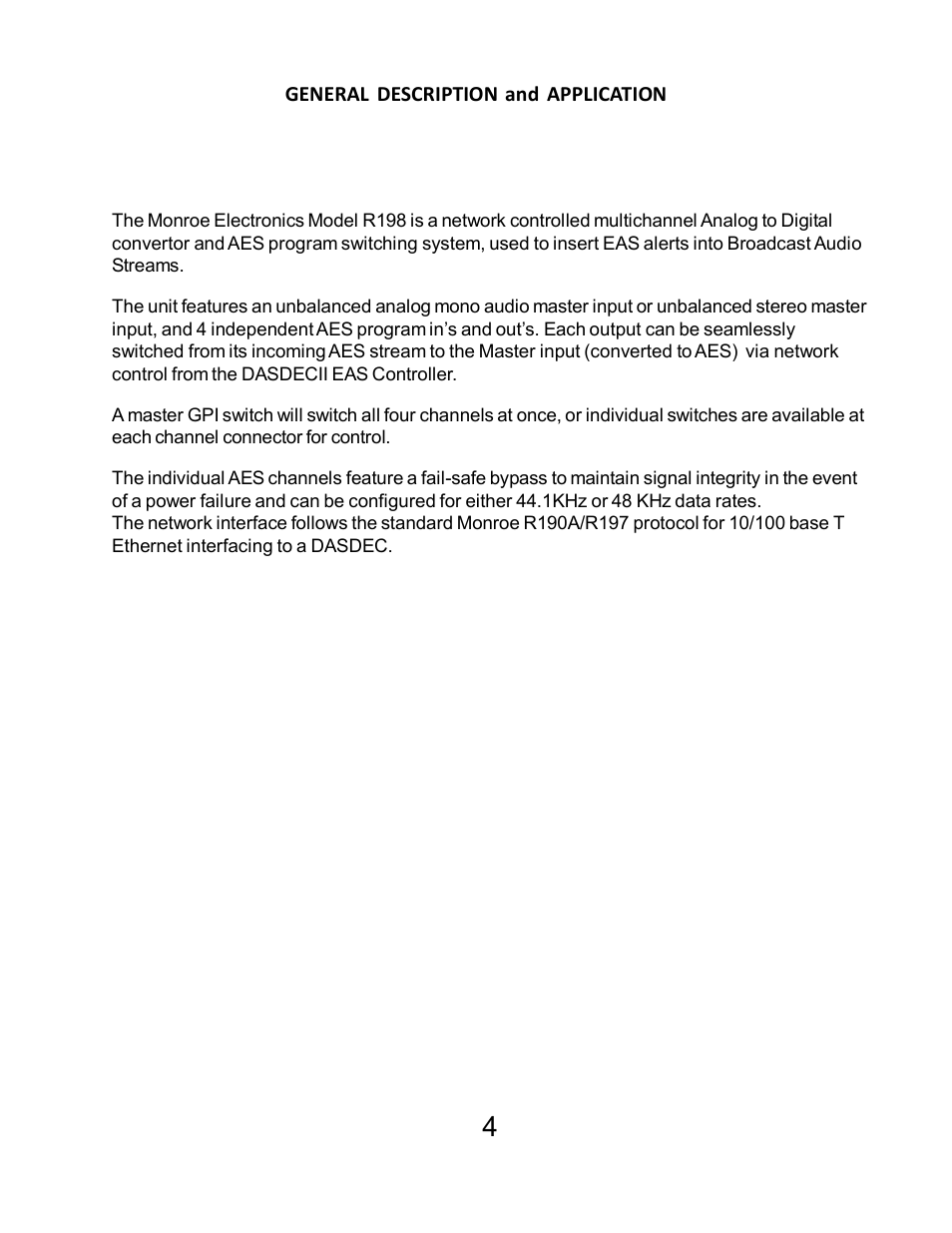 Digital Alert Systems R198 User Manual | Page 4 / 13