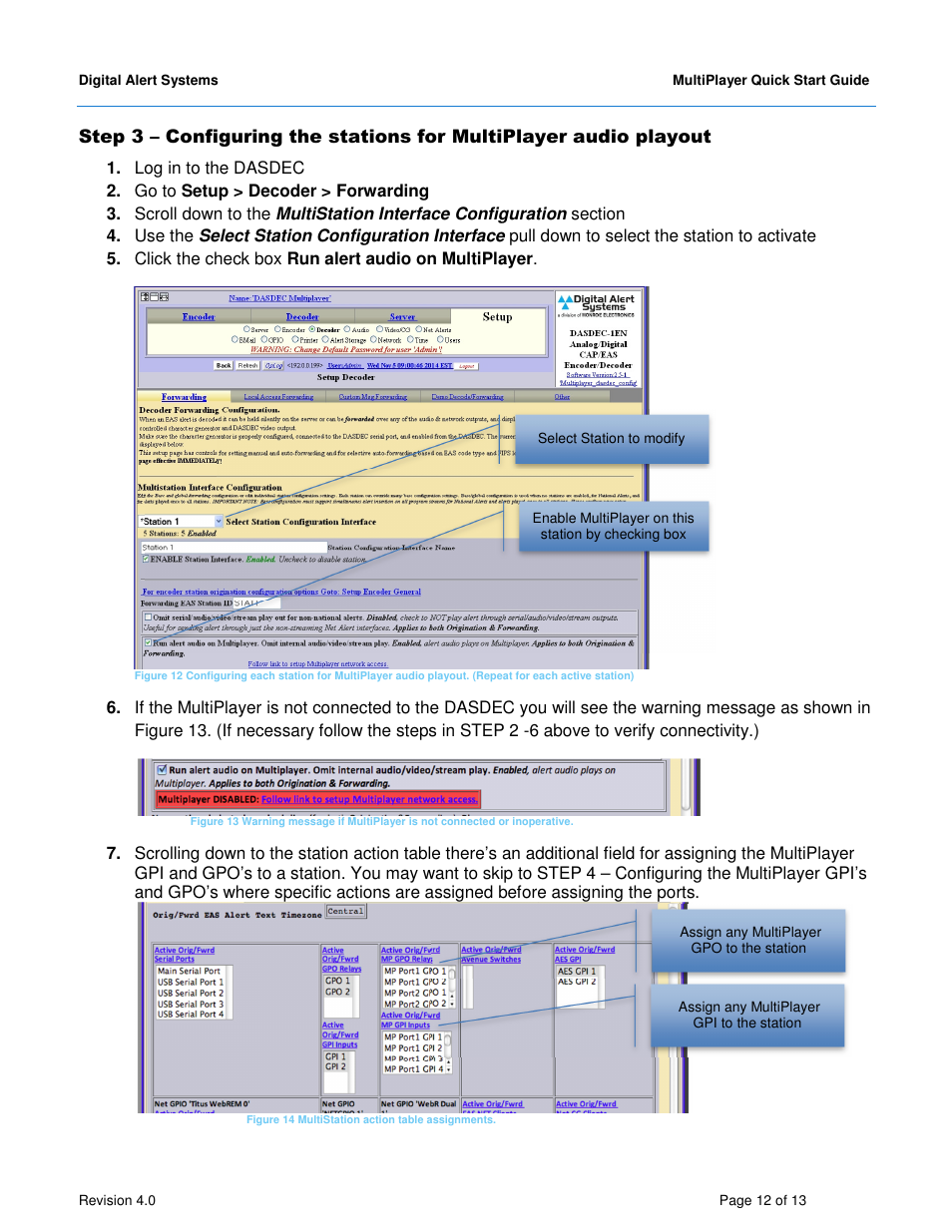 Digital Alert Systems MultiPlayer User Manual | Page 12 / 13