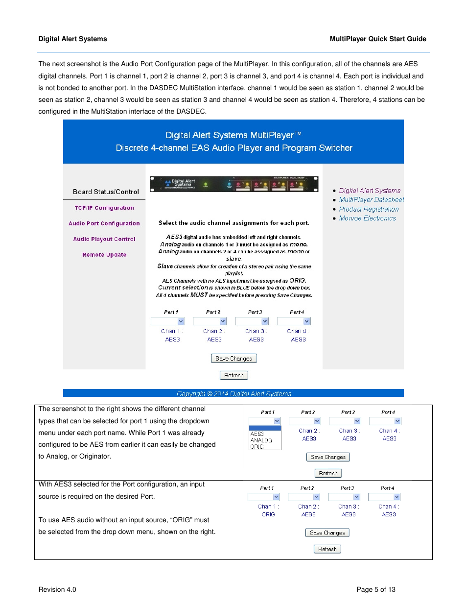 Digital Alert Systems MultiPlayer User Manual | Page 5 / 13