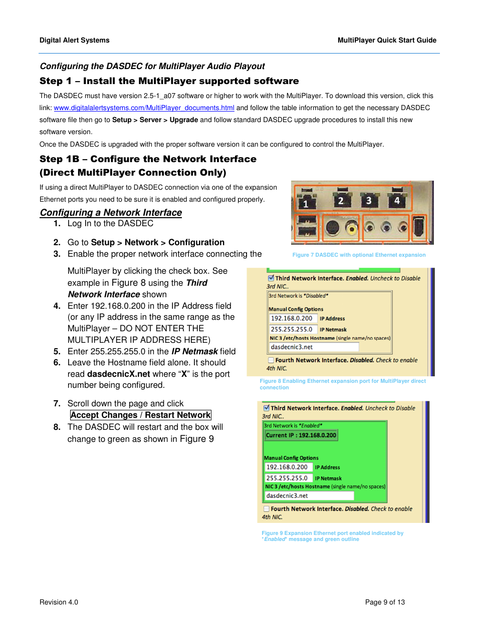 Digital Alert Systems MultiPlayer User Manual | Page 9 / 13