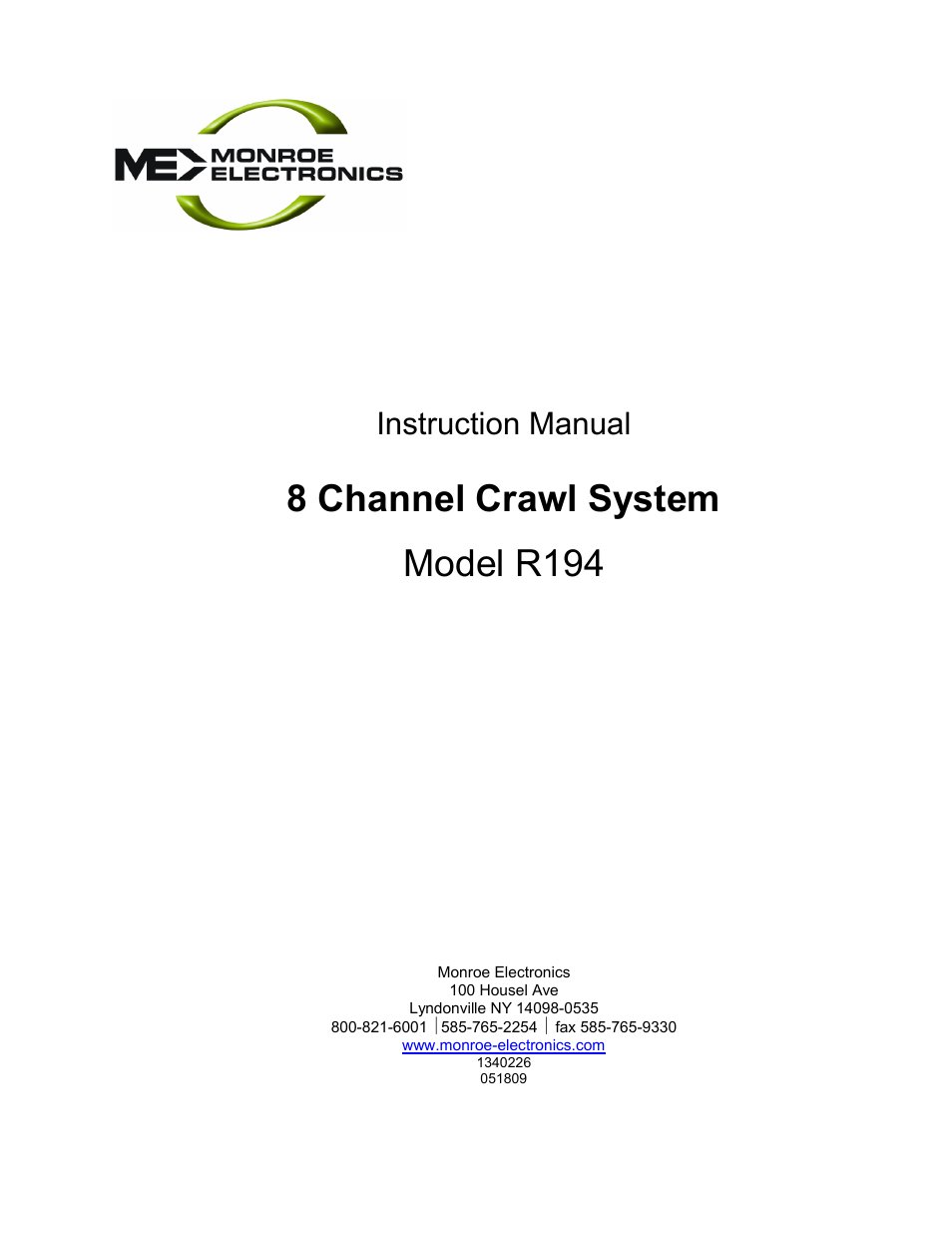 Digital Alert Systems R194 User Manual | 8 pages