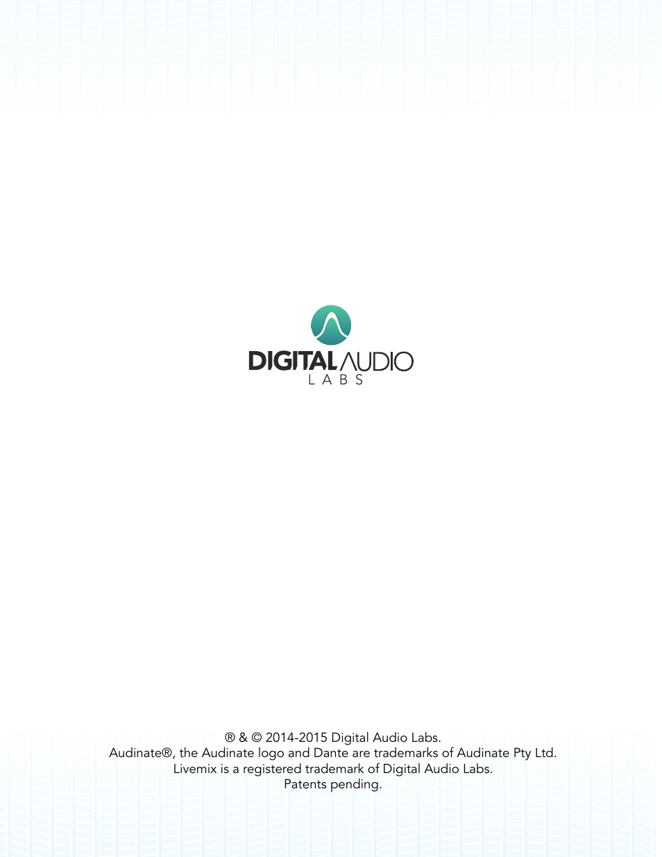 Digital Audio Labs Livemix CS-DUO Personal Mixer User Guide User Manual | Page 51 / 51