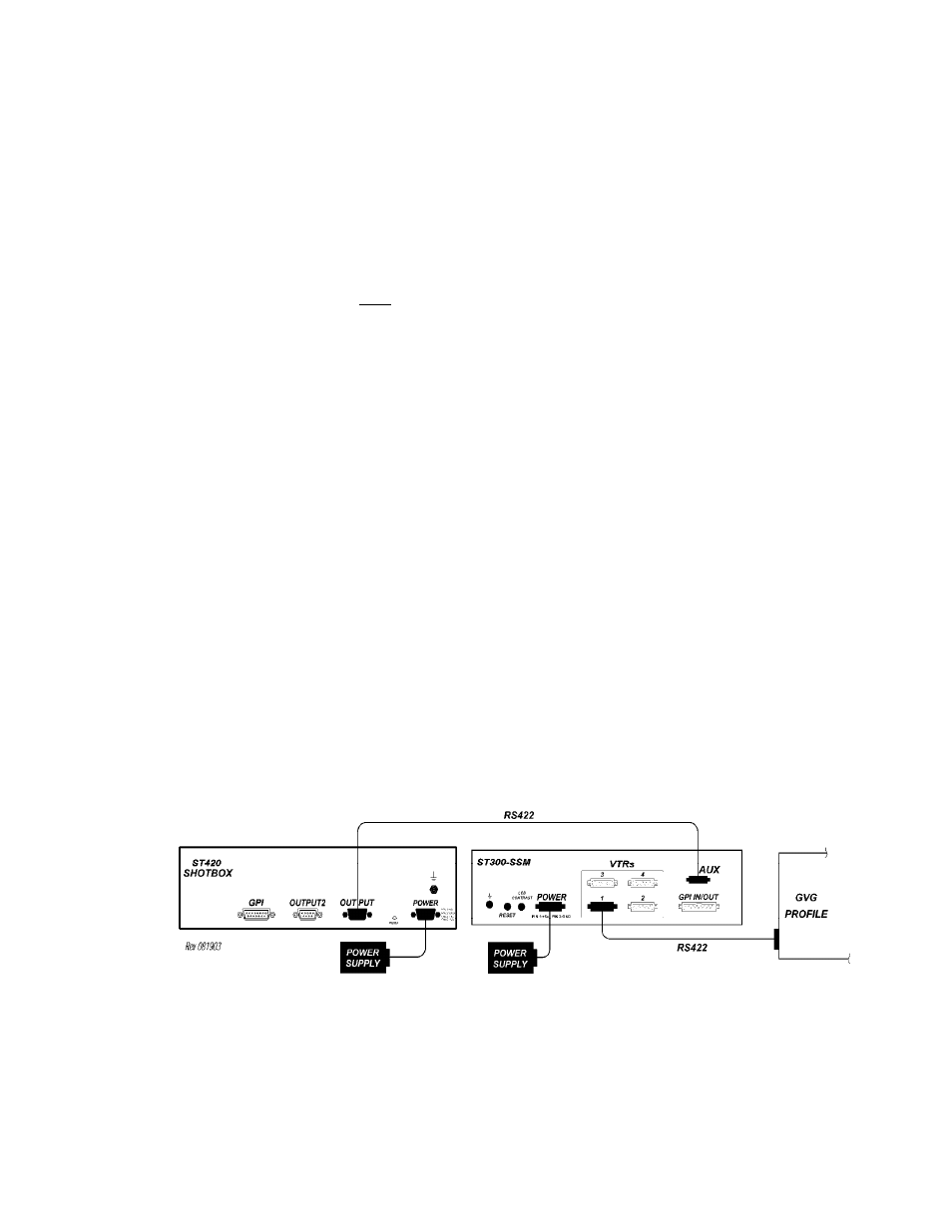 System installation, A. st300-s/sm, vtr/ddr c, B. st420 shotbox | Connection diagram | DNF Controls 2034CL-N User Manual | Page 6 / 30
