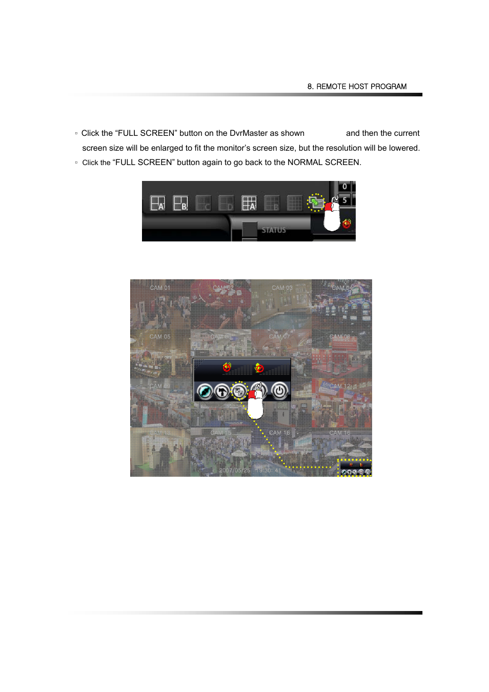 4.7. switch the normal screen to full screen | Clover Electronics LCD2084 User Manual | Page 149 / 176
