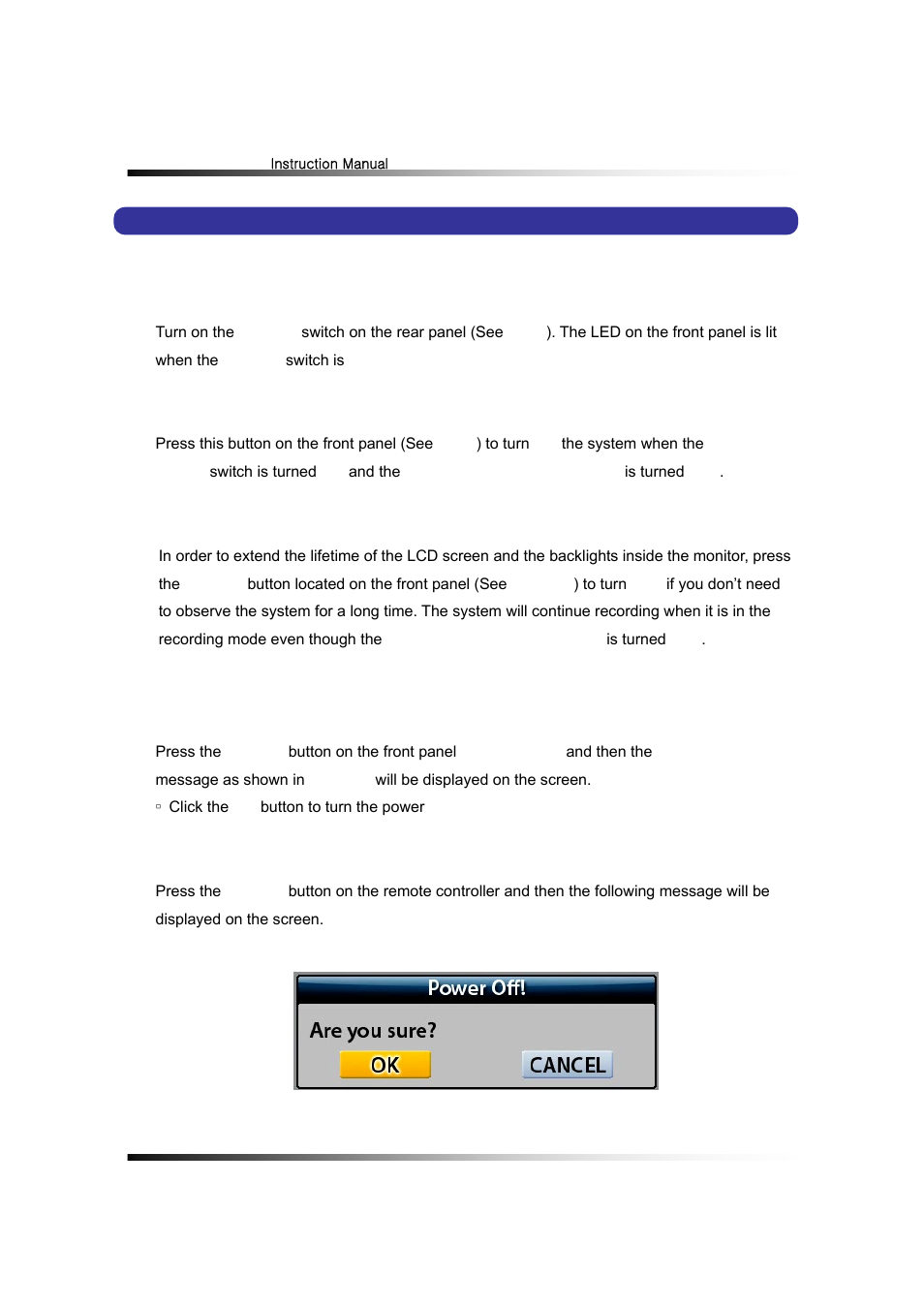 4. power on/off | Clover Electronics LCD2084 User Manual | Page 34 / 176