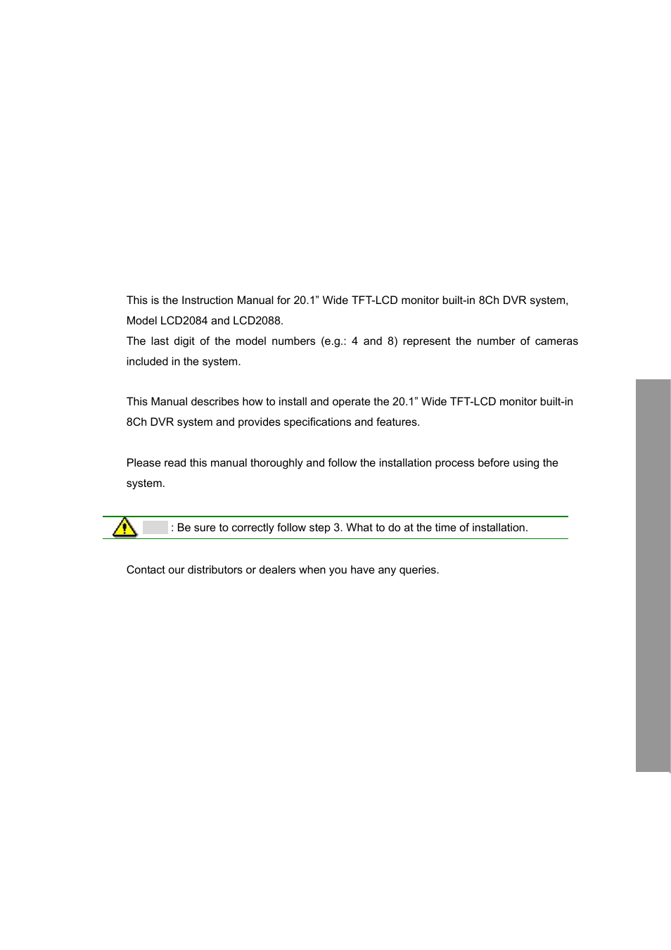 About this manual | Clover Electronics LCD2084 User Manual | Page 9 / 176