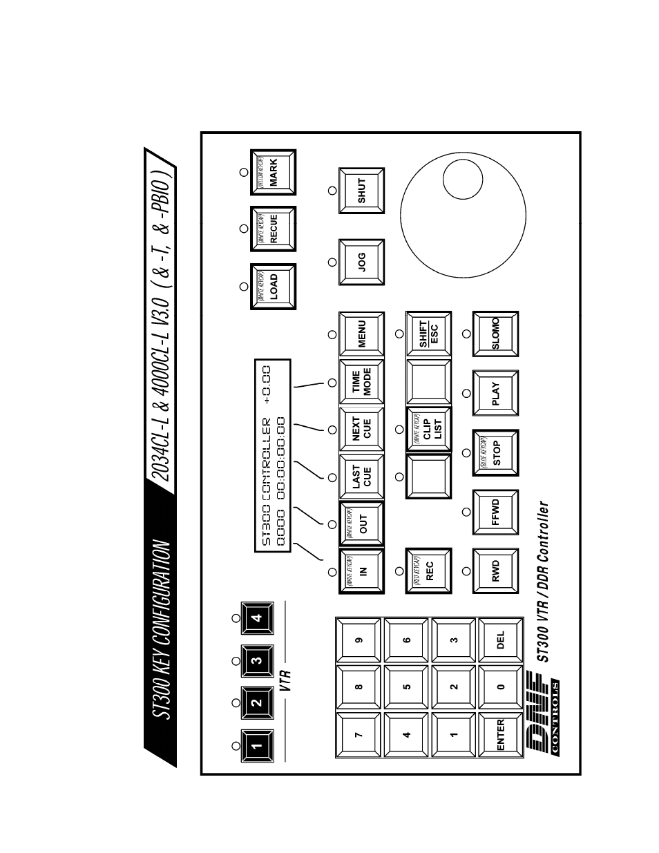 Key layout, Layout 25 | DNF Controls 2034CL-L Vs.3.0 User Manual | Page 25 / 26