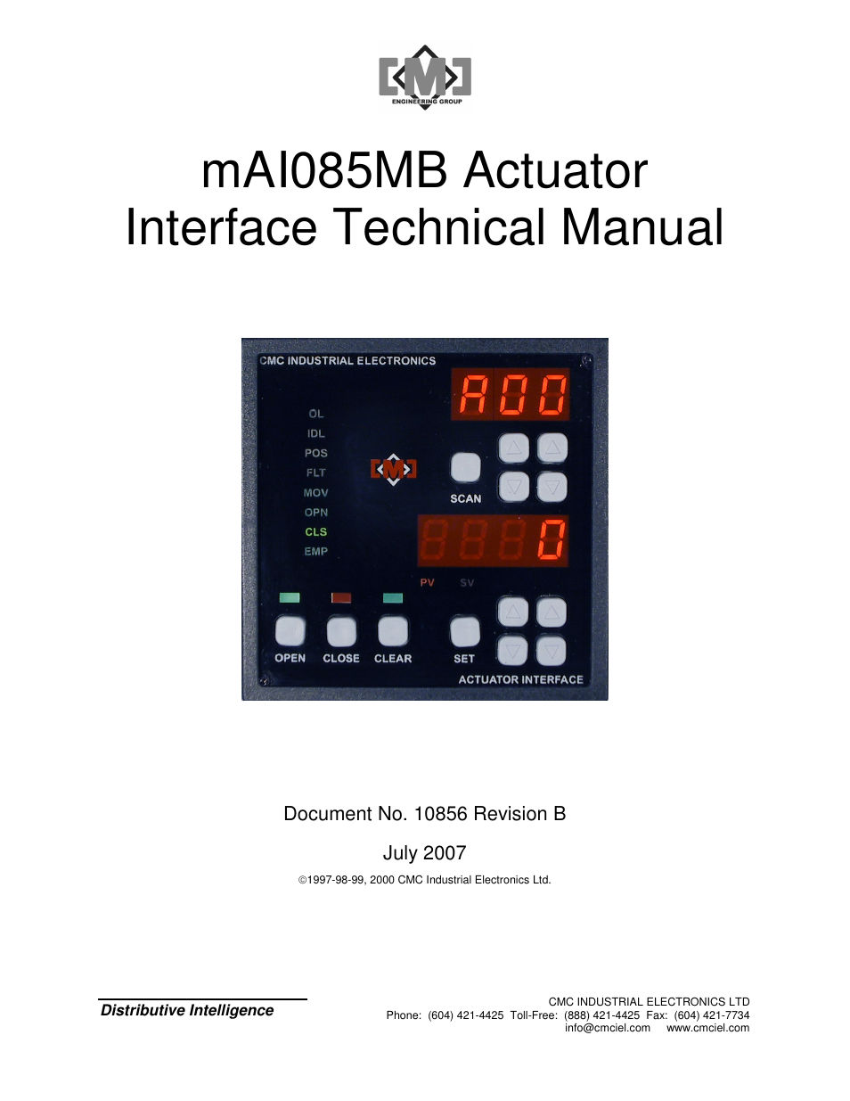 CMC electronic MAI085MB User Manual | 50 pages