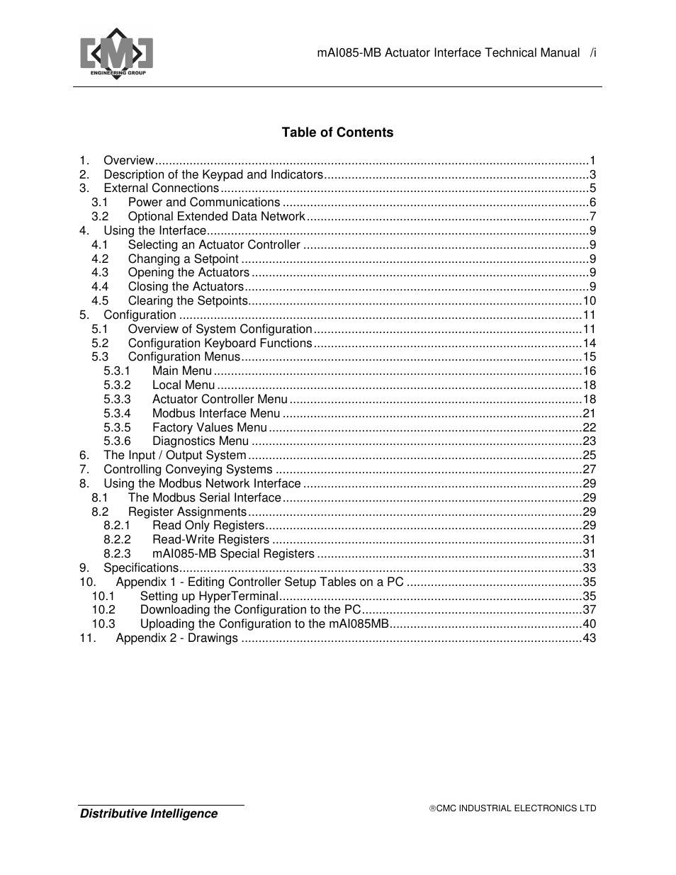 CMC electronic MAI085MB User Manual | Page 3 / 50