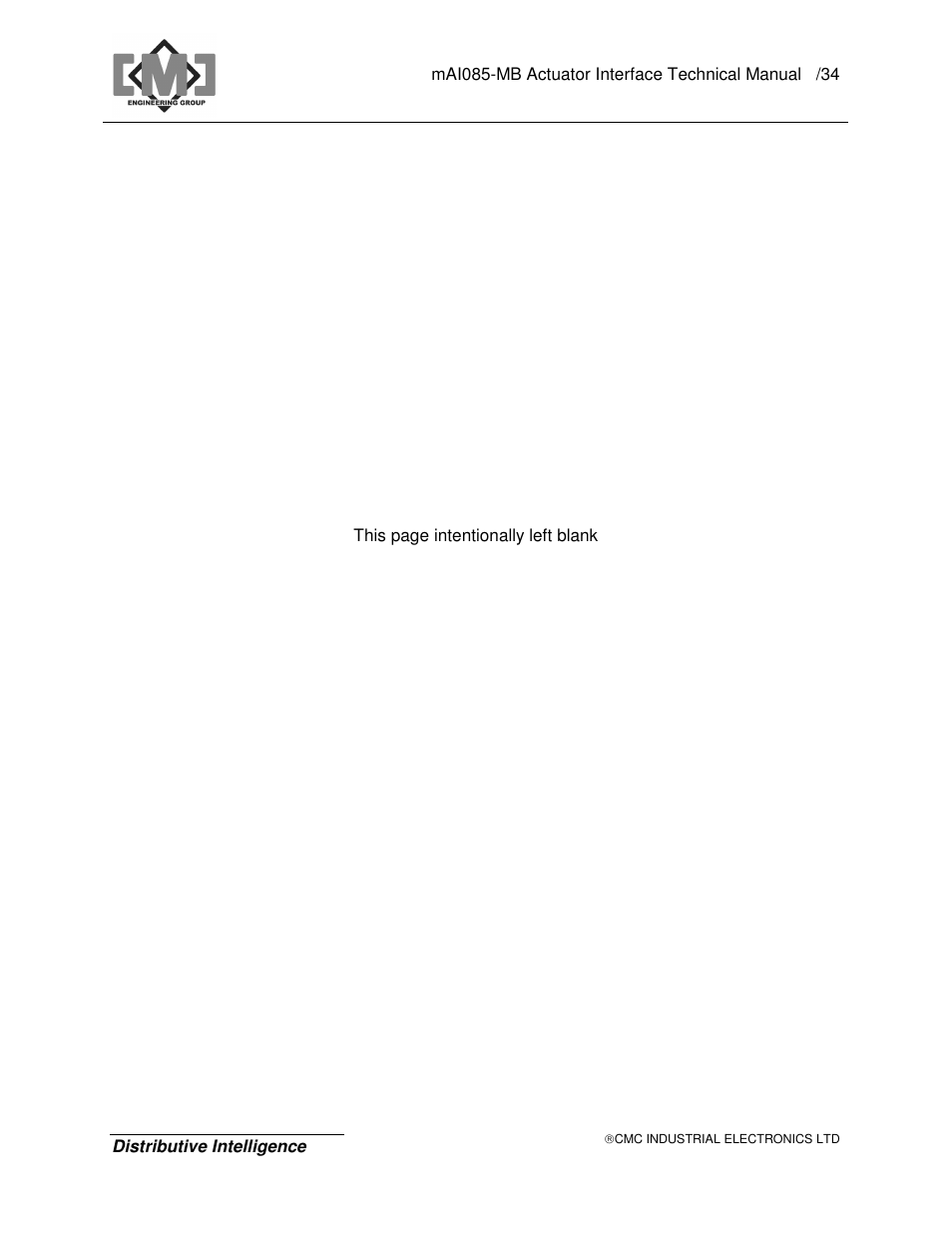 CMC electronic MAI085MB User Manual | Page 38 / 50
