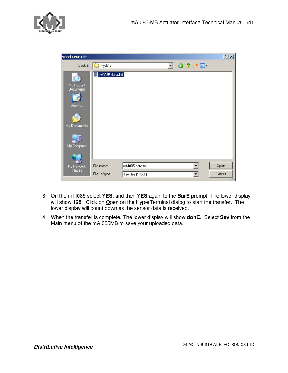 CMC electronic MAI085MB User Manual | Page 45 / 50