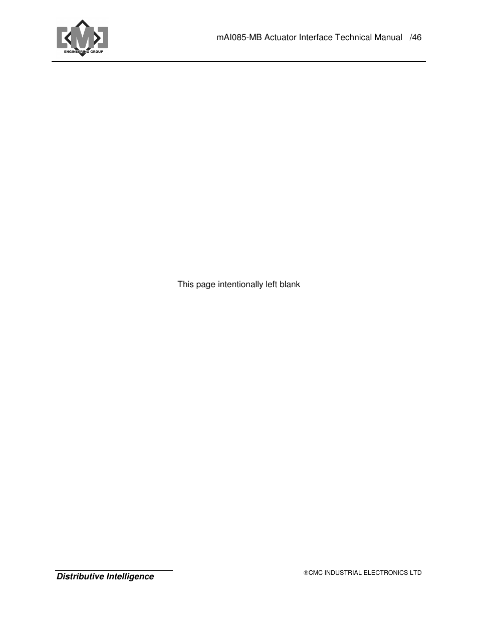 CMC electronic MAI085MB User Manual | Page 50 / 50