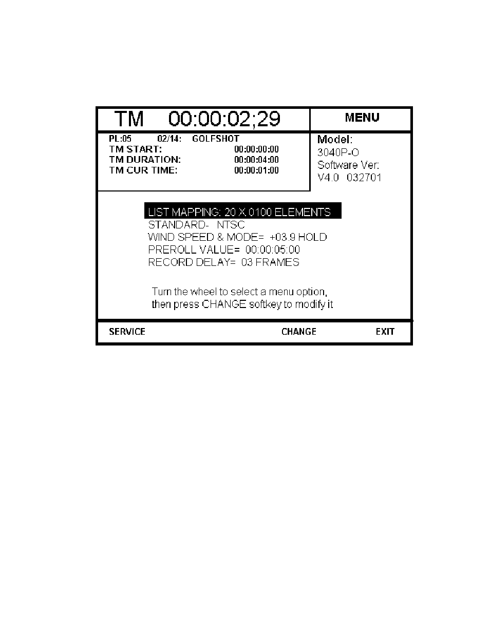 Reference, Setup menu | DNF Controls 3040P-O-MS User Manual | Page 14 / 20