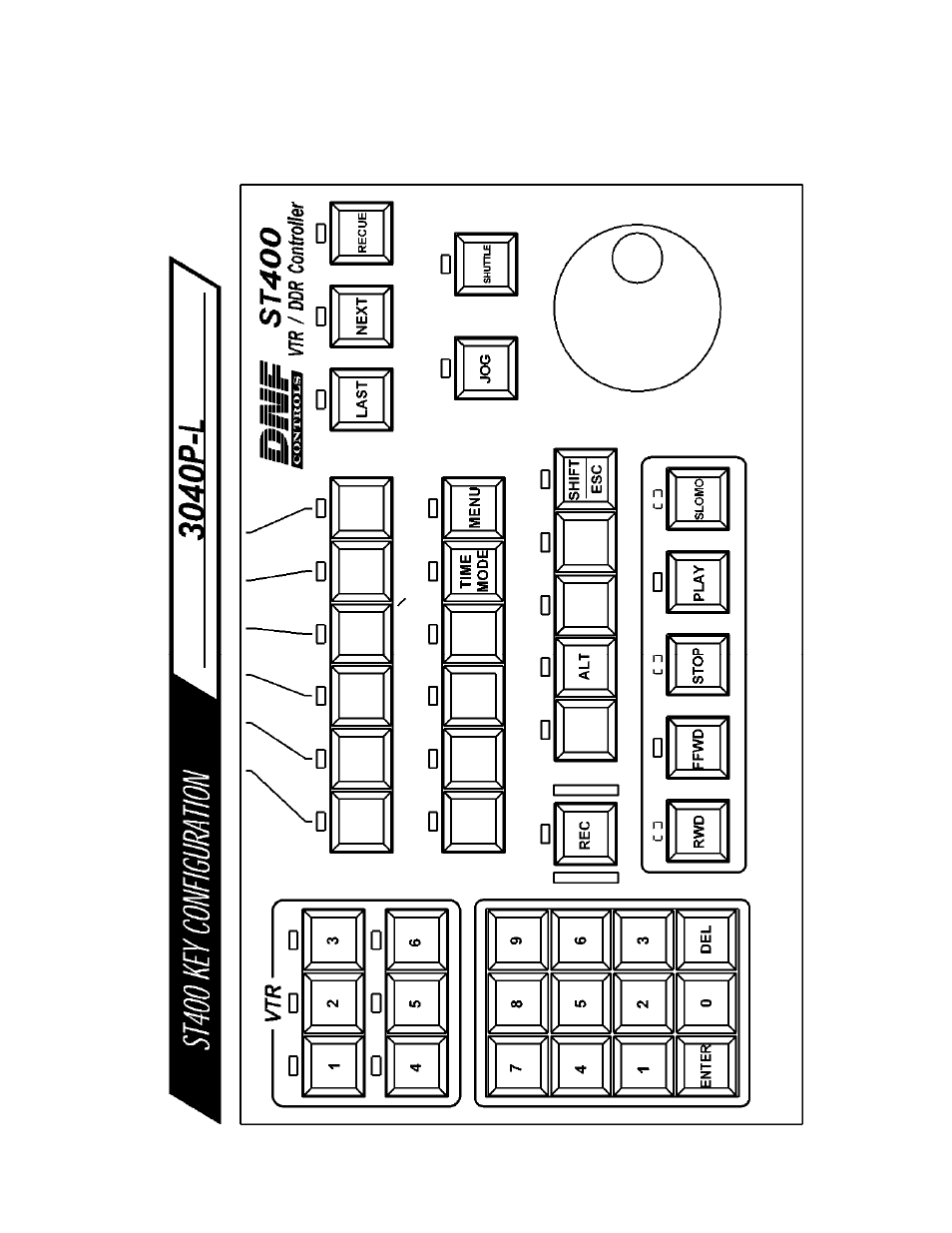 Key layout, Xvi. key layout | DNF Controls 3040P-L_&_3040P-L-LT User Manual | Page 25 / 27