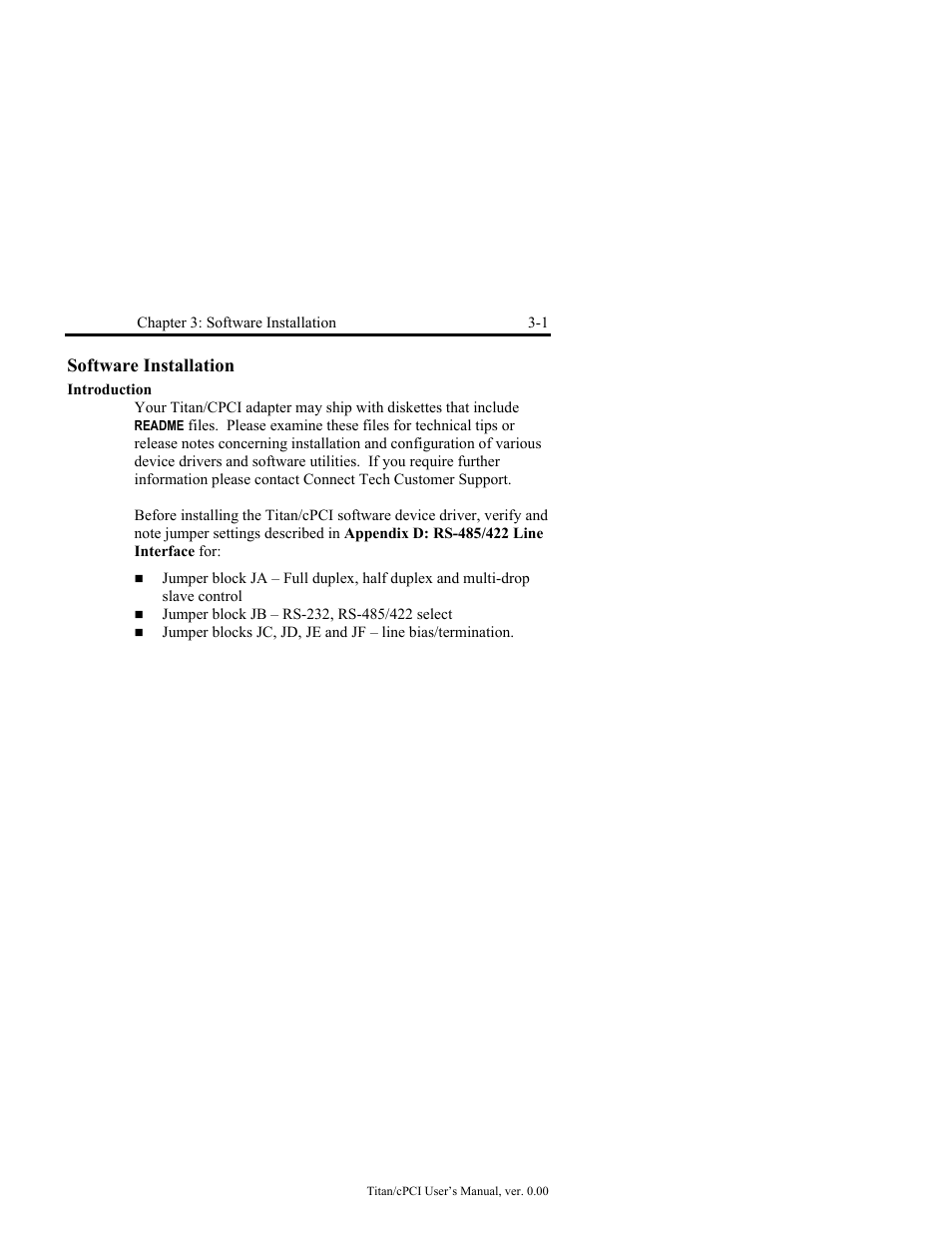 Introduction -1, Software installation | Connect Tech JB2 User Manual | Page 19 / 36