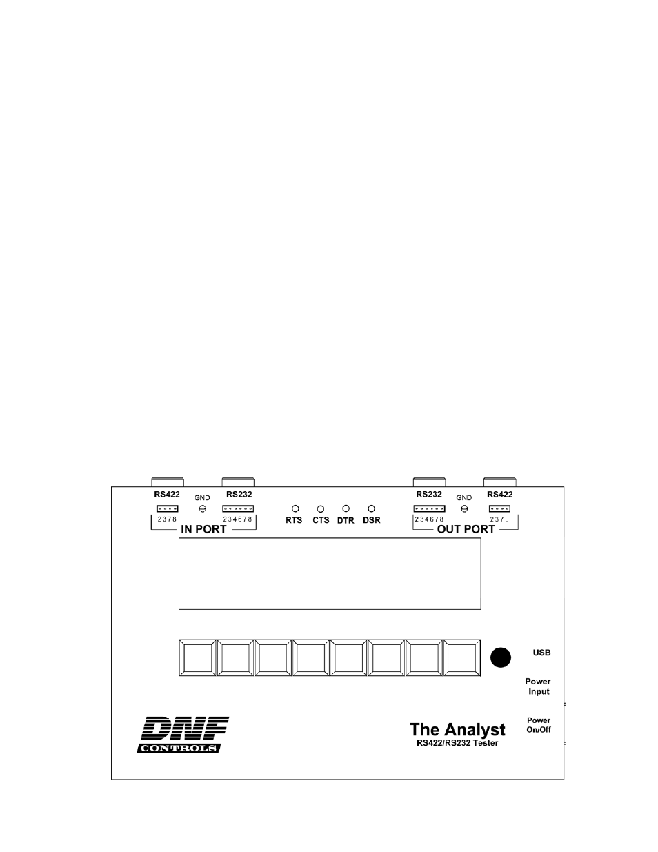 I. specifications | DNF Controls Analyst, RS422/RS232 Tester With (LOG 1) SR Data Logging Option User Manual | Page 29 / 31