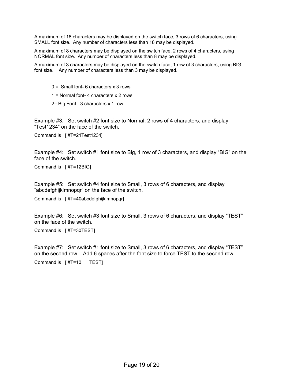 DNF Controls AnyWhere Interface Switch User Manual | Page 19 / 20