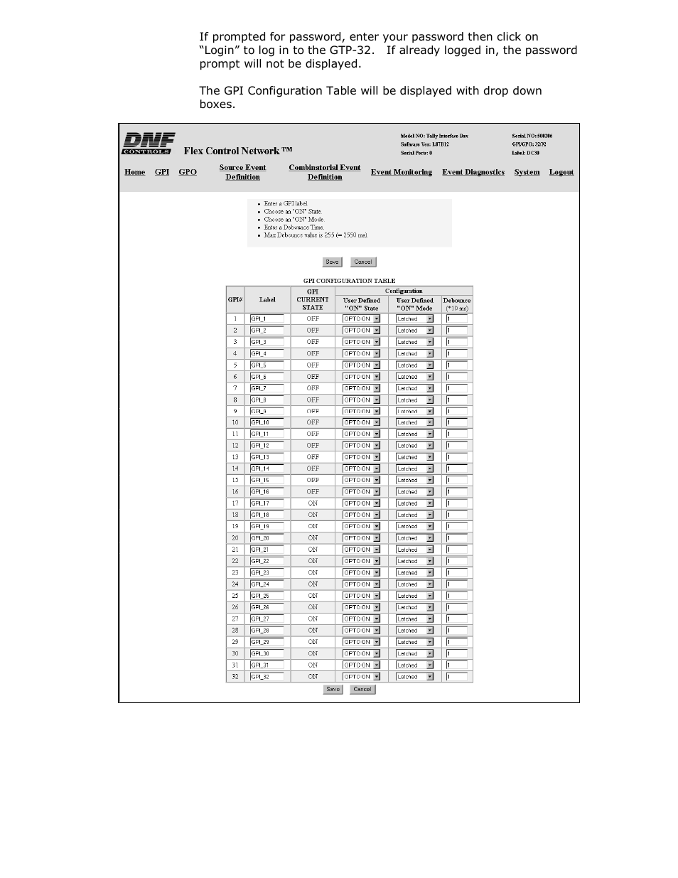 DNF Controls GTP-32 User Manual | Page 12 / 47
