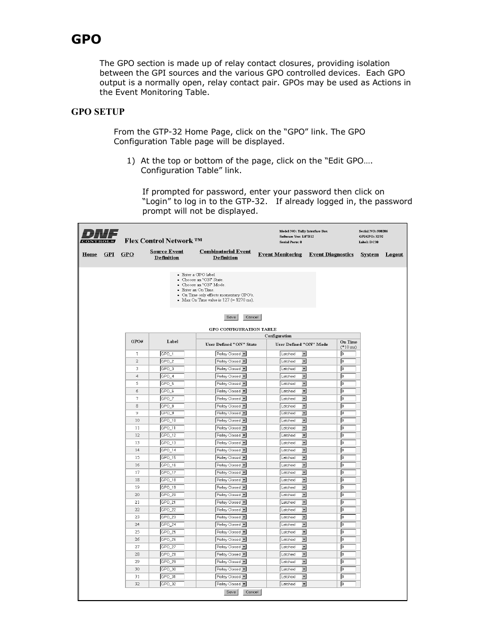 DNF Controls GTP-32 User Manual | Page 14 / 47
