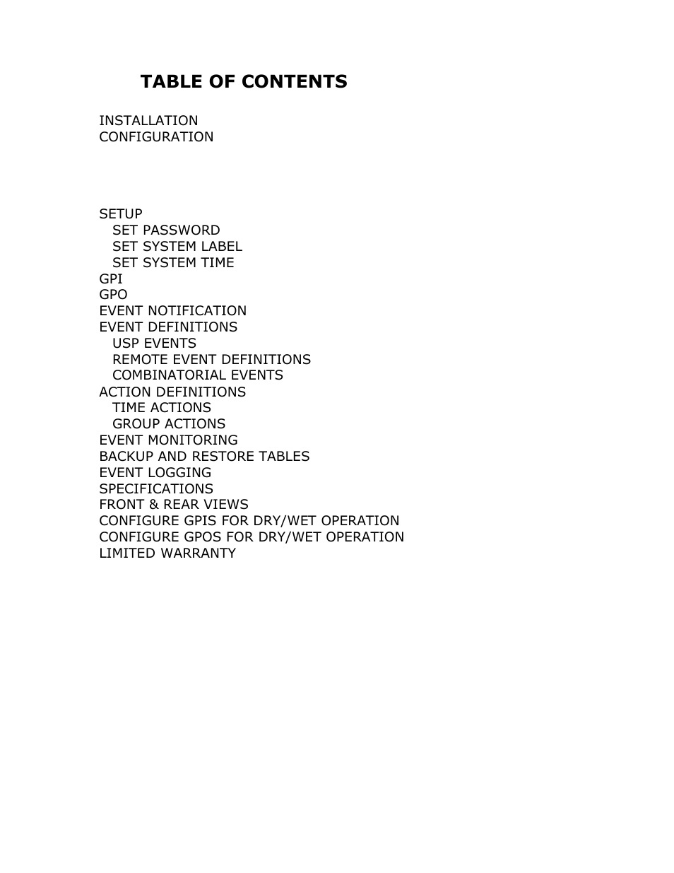 DNF Controls GTP-32 User Manual | Page 2 / 47