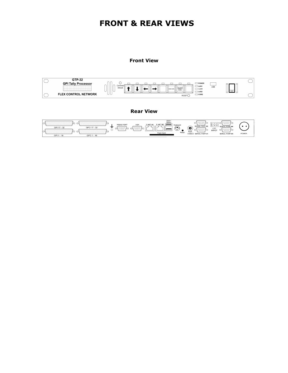 Front & rear views | DNF Controls GTP-32 User Manual | Page 43 / 47