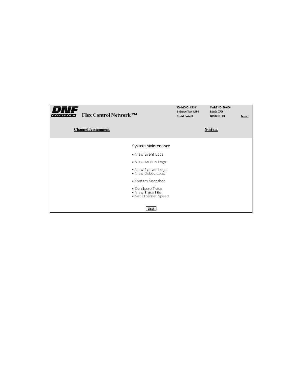 System maintenance | DNF Controls CP20 User Manual | Page 18 / 42