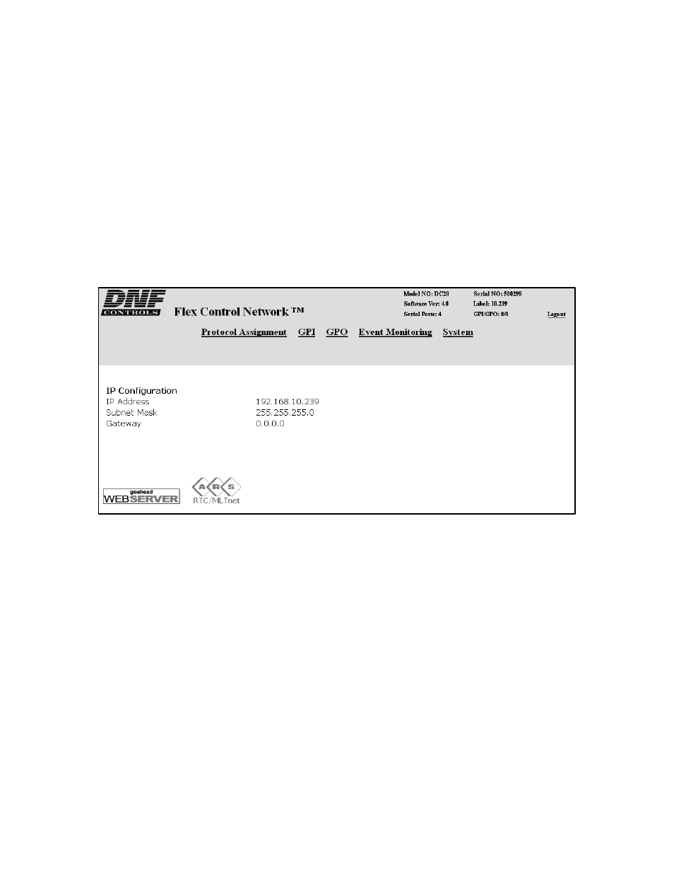 Setup | DNF Controls DC20 User Manual | Page 9 / 29