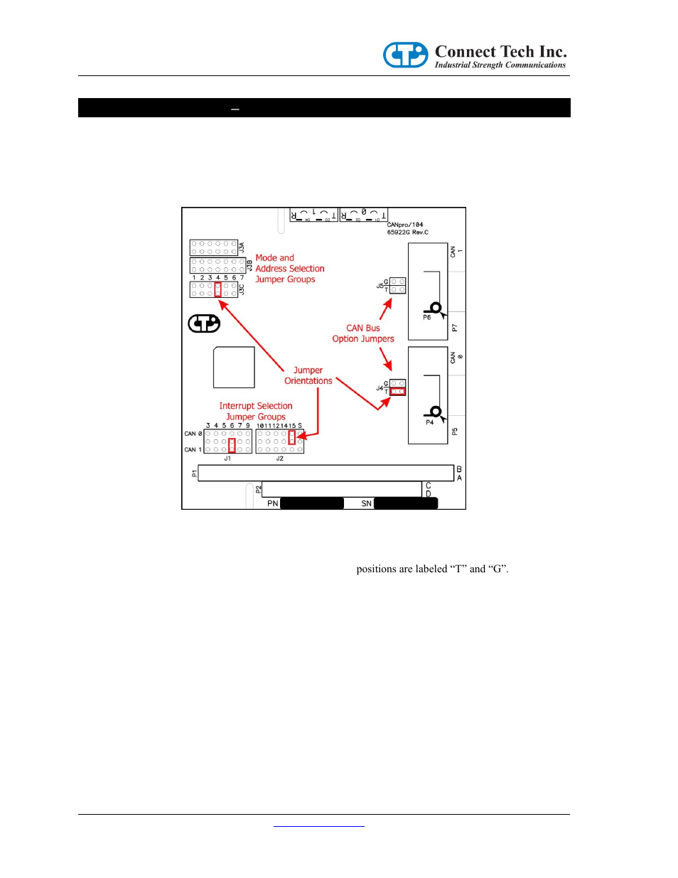 Hardware installation – rev c & later, Memory vs i/o spaces, Memory space | Connect Tech CANPRO CTIM-00043 User Manual | Page 6 / 25