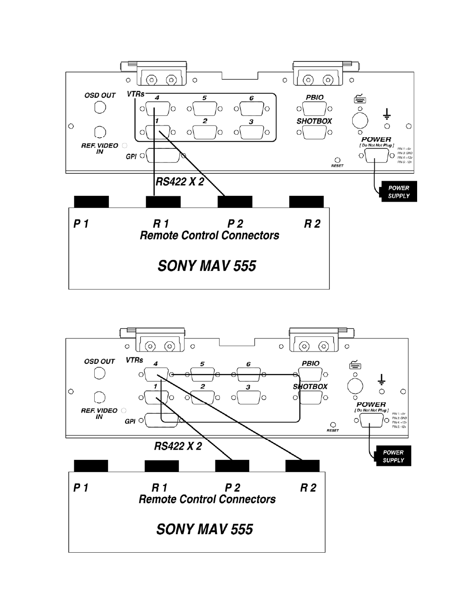 Super slo-mo connection diagram, 1 program connection diagram, Figure 2a | Figure 2b | DNF Controls DMAT-MAV User Manual | Page 6 / 29