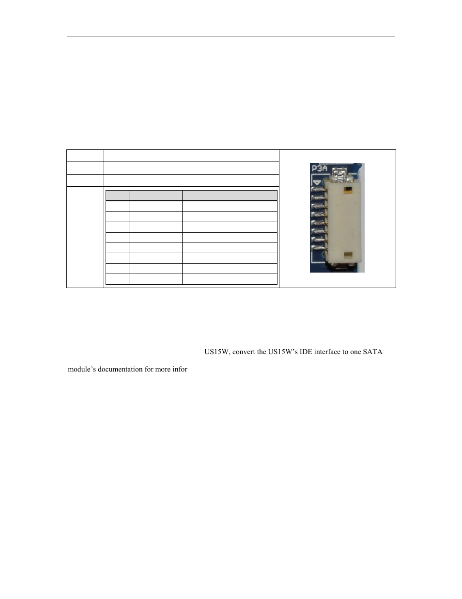 Usb 2.0, Description, Connector | Sata | Connect Tech PCIE/104 User Manual | Page 13 / 27