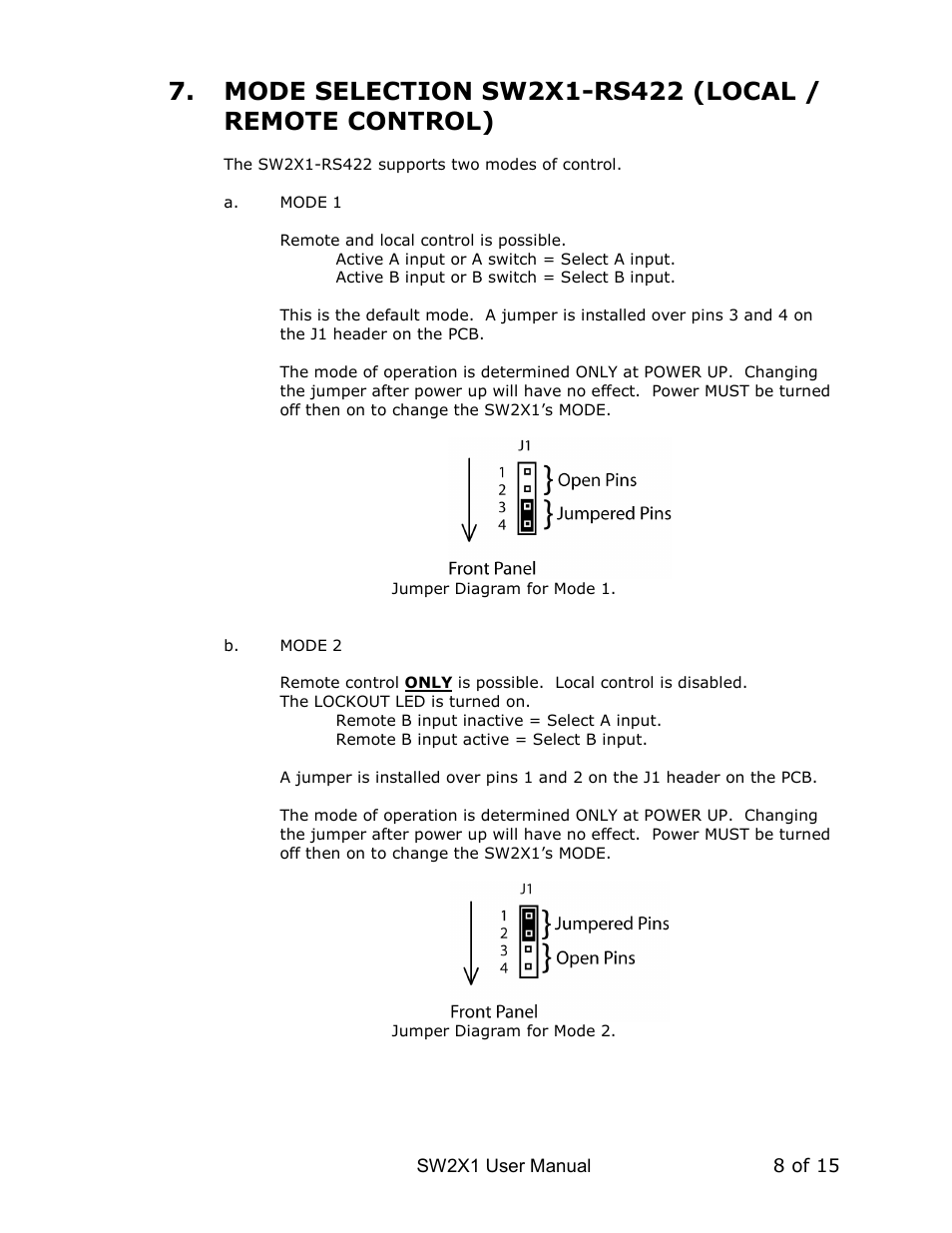 DNF Controls SW2X1 User Manual | Page 8 / 14
