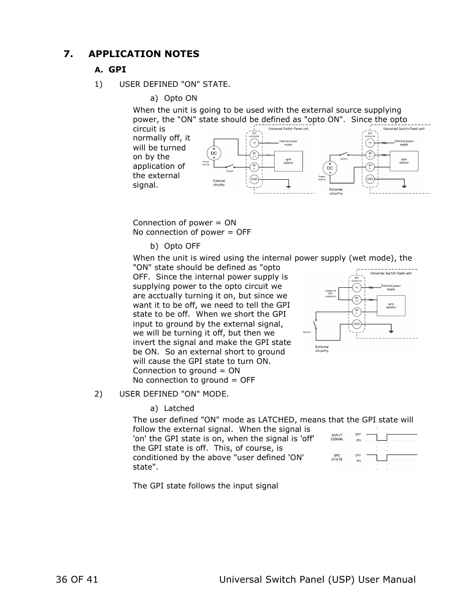 DNF Controls Universal Switch Panel (USP-8, USP-8D, & USP-16) User Manual | Page 38 / 43