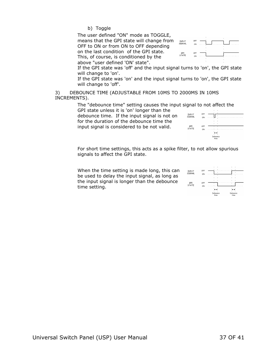 DNF Controls Universal Switch Panel (USP-8, USP-8D, & USP-16) User Manual | Page 39 / 43