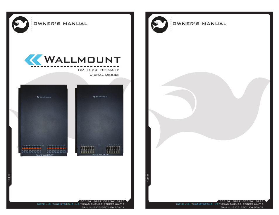 Dove Systems DM-1224 WM User Manual | 6 pages