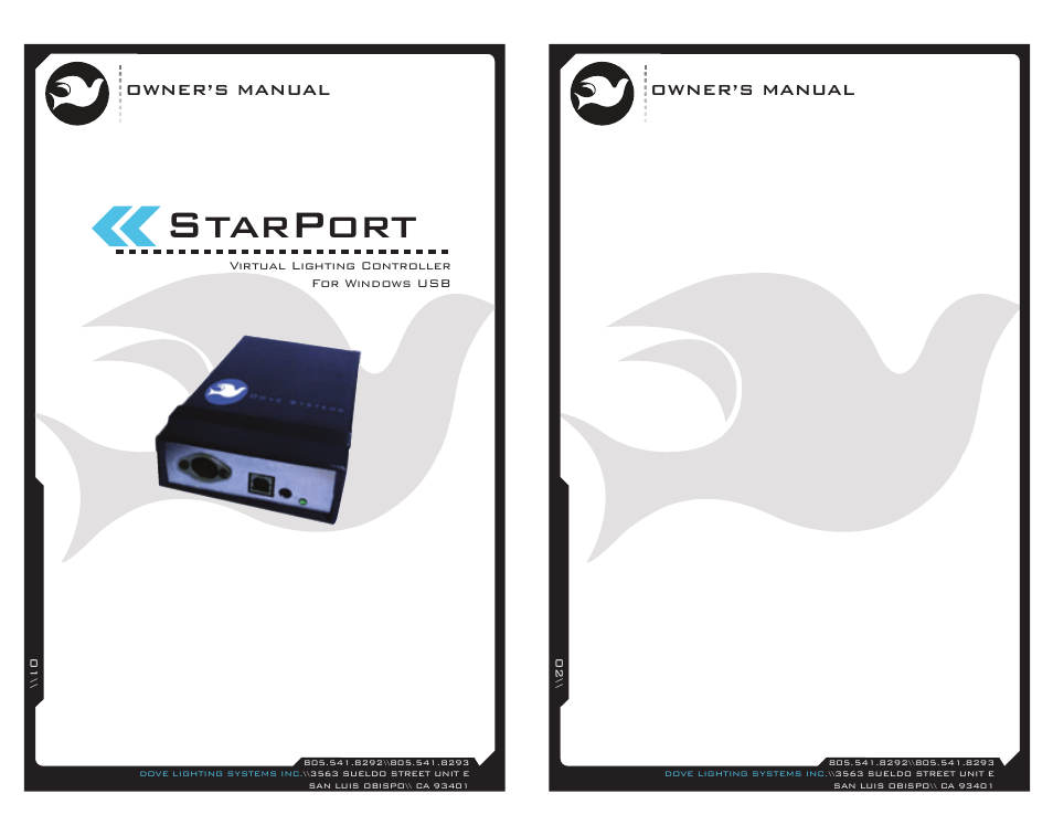 Dove Systems Starport Win User Manual | 7 pages